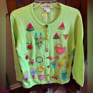Jack B Quick Beaded Summertime Cardigan